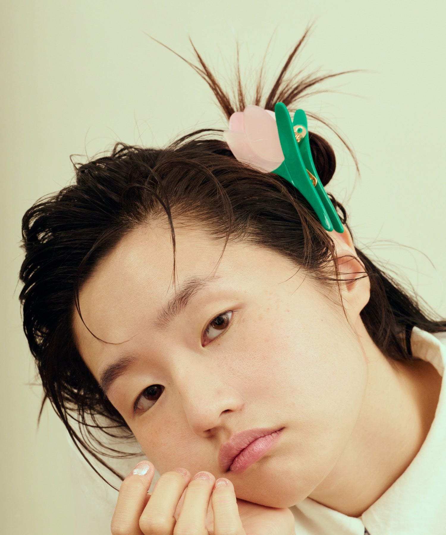 ヘアクリップ / PINK/GREEN